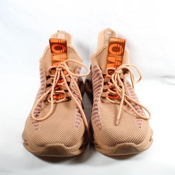 GSLMOLN Mens Tan Caramel Orange Sneaker Tennis Shoe Athletic Size 13 - Picture 2 of 6